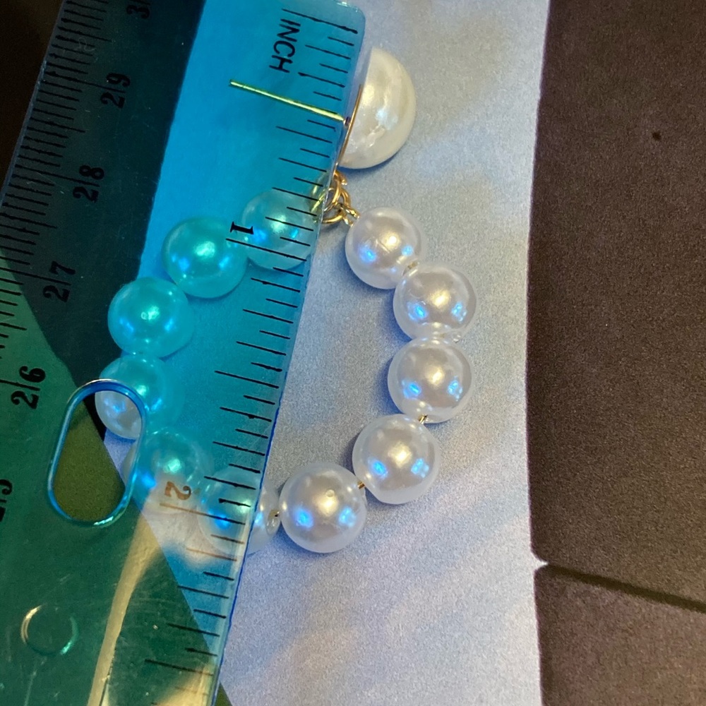 Faux Pearl Earrings - Picture 4 of 4